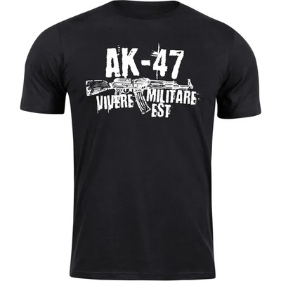 DRAGOWA Тениска с къс ръкав Seneca AK-47, черна, 160 г/м2 (11596)