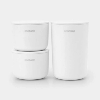 Brabantia Бял комплект за съхранение на принадлежности от 3 части Brabantia ReNew (1004129)