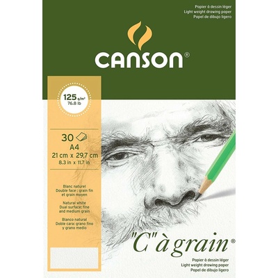 Canson C a grain skicár 125 g/m² 30 listov A5 jemnozrnný lepený