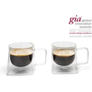 Bredemaijer Group LEOPOLD VIENNA Сет от 2 двустенни стъклени чаши Otto - 220 мл (LV-127000)