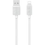 USAMS Кабел USAMS KY Series 2.4A към Lightning 1m, бял (Usa001603)