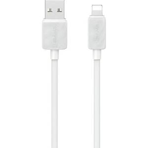 USAMS Кабел USAMS KY Series 2.4A към Lightning 1m, бял (Usa001603)
