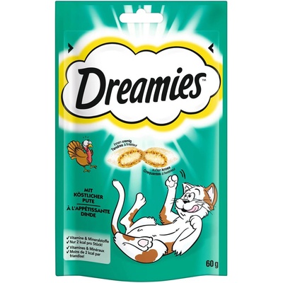 Dreamies Cat pochoutka s krůtím 2 x 60 g