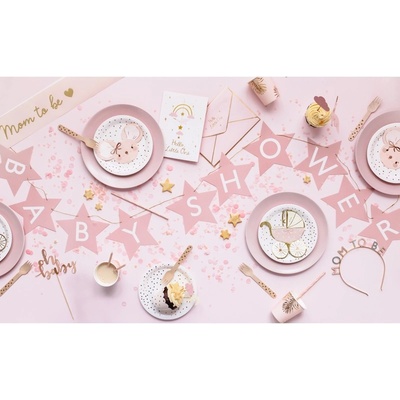 Party Deco SPK29-081J Papierové servítky Retro kočík 14x15 cm Ružová