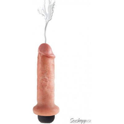 Stříkající realistické dildo Pipedream King Cock 6", 18 cm