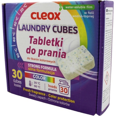 Cleox tablety na pranie na farebnú bielizeň 30 PD