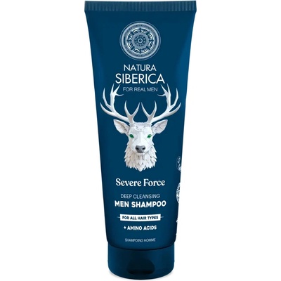 Natura Siberica Men Hloubkově čisticí šampon Jedinečná moc Pro všechny typy vlasů 200 ml