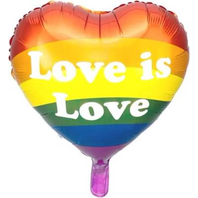 Party Deco Фолиев Балон с Надпис ''Love is Love! (FB99)