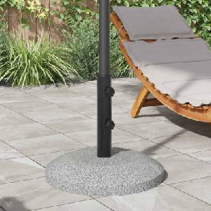 vidaXL Тръба за основа на чадър 0.6 kg Черно Желязо for 40-50 мм Pole (42035581)