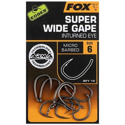 Fox Edges Super Wide Gape In-Turned Eye vel.2 10 ks