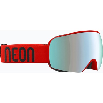 Neon Скиорска маска Neon Beam red/mirror acciaio