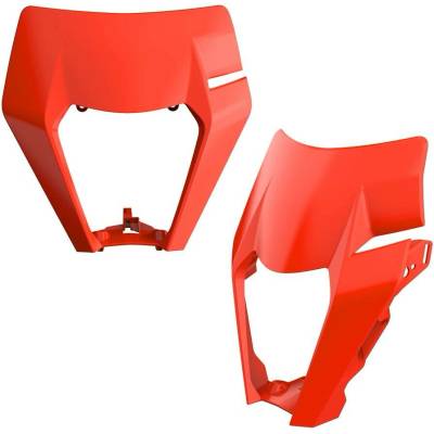 POLISPORT kryt světla přední KTM EXC / EXC-F / XC-W / XCF-W 125/150/200/250/300/350/450/500 `17-19 barva oranžová (vzor OEM)