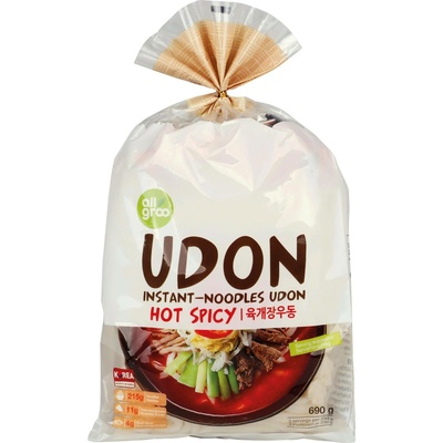 Allgroo Udon instantní nudle pikantně pálivé 0,69 kg