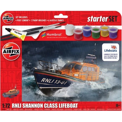 Airfix Стартов комплект 1: 72 Спасителна Лодка RNLI Shannon Class Lifeboat (995015)
