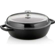 KELA Hluboká pánev litinová CALIDO 28 cm 3,8l černá KL-12466