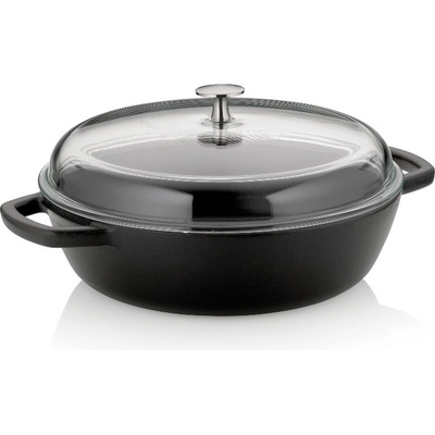 KELA Hluboká pánev litinová CALIDO 28 cm 3,8l černá KL-12466