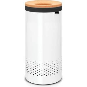 Brabantia Кош за пране Brabantia - 35 l, бял, корков капак (90300239)