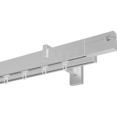 Marcin Dekor Square Line garniža BIELY KRYŠTÁL oceľ dvojitá 160 - 600 cm