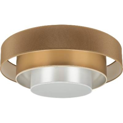 Duolla - LED Плафониера LUNETA LED/26W/230V Ø 60 см 4000K кафяв/златист (DU606141)