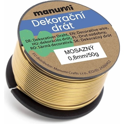 Manumi Mosadzný drôt 0,8 mm/50 g - 1 ks
