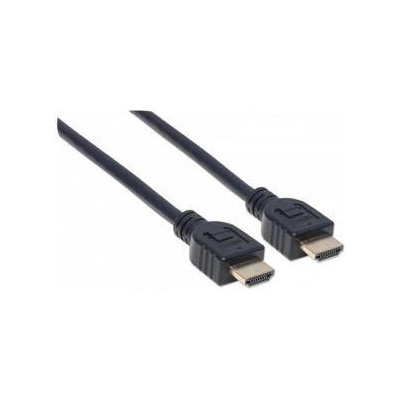 Manhattan HDMI кабел с Ethernet за монтаж в стена MANHATTAN CL3 HEC ARC 3D 4K MM Shielded Черен, 353939