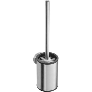 SAPHO X-STEEL - Стенна четка за тоалетна с държач, полирана неръждаема стомана XS305 (XS305)