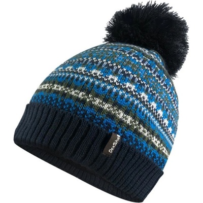DexShell beanie Fair Isle PomPom blue Bohemian