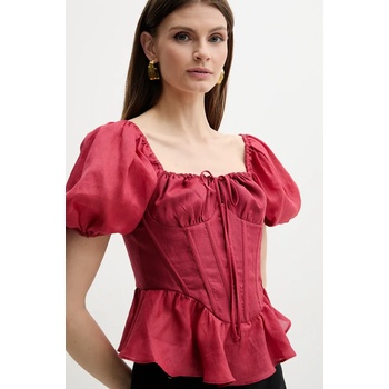 Bardot Блуза Bardot ESRA в червено с изчистен дизайн 59889TB (59889TB)