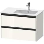 Duravit Ketho. 2 - Шкафче за умивалник 55x81x48 см, 2 чекмеджета, лъскаво бяло K25268022220000 (K25268022220000)