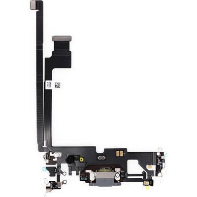 AppleKing nabíjací a audio flex konektor pre Apple iPhone 12 Pro Max - čierna