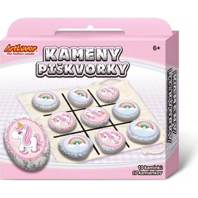 Kameny/piškvorky Jednorožci kreativní sada