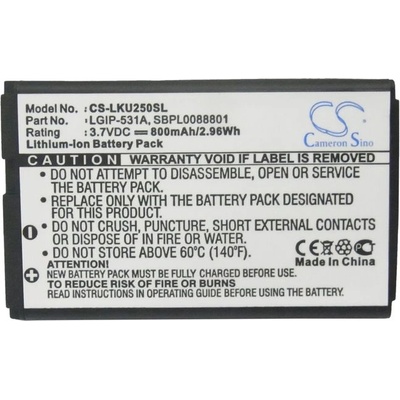 Батерия за LG T500 (екв. LGIP-531A) 800mAh Li-ion (CS-LKU250SL)