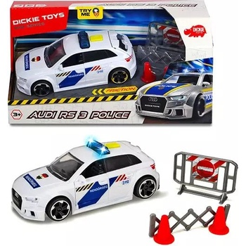 Dickie Toys Полицейска кола играчка Audi RS3, Dickie - 15 см (203713016006)
