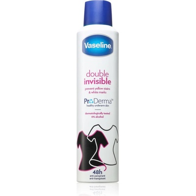 Vaseline Double Invisible Antiperspirant антиперспирант-спрей срещу бели петна 250ml