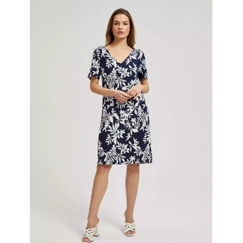 Moodo Тъмносиня рокля с флорален десен Moodo Moodo | Sin | ЖЕНИ | S
