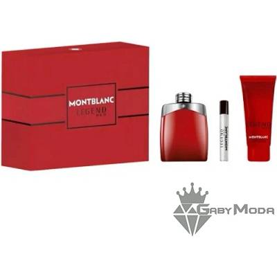 Mont Blanc Legend Red - EDP парфюмна вода 100 ml + душ гел 100 ml + EDP 7.5 ml - подаръчен комплект за мъже (2330763)