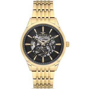 FERRO Мъжки часовник Ferro Skeleton Automatic- FM31440A-B2 (FM31440A-B2) Часовници