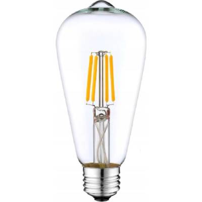 Berge LED žiarovka E27 filament ST64 10W teplá biela