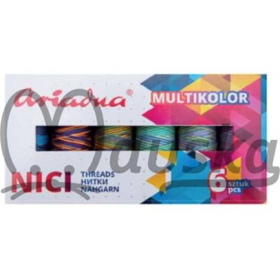 Nitě VIGA multikolor sky - 6 ks