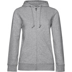 B&C Collection B&c inspire zipped hood women / Дамски суичър с качулка - светлосив меланж xl (01w36b61004)