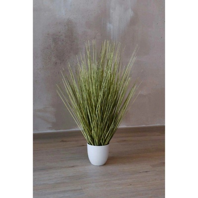 eshop-kvetinace.cz Umělá tráva v květináči JUNCO, plast, výška 80 cm, zelená