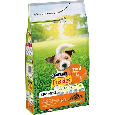 Friskies Mini Menu Pes Gran Kura a Zelenina 1,5 kg