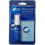 AF International Течност за почистване на сензорни екрани с микрофибърна кърпа, 25 ml, AF "Multi Screen-Clene" XMCA25MF (XMCA25MF)