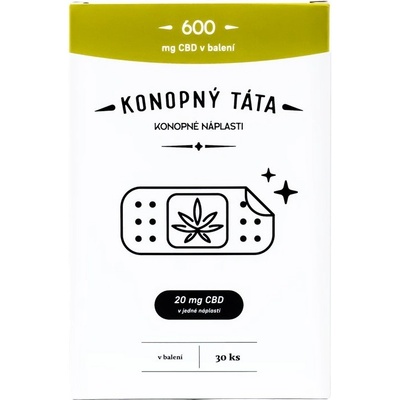 Konopný Táta CBD Náplasti 600 mg CBD 30 ks
