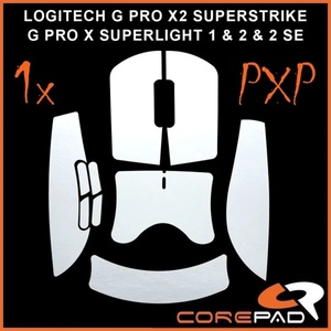 Corepad PXP Grips #2202 White за Logitech G PRO X2 SUPERSTRIKE / G PRO X3 SUPERSTRIKE / G PRO X SUPERLIGHT 1/2 / G PRO X SUPERLIGHT 2 SE Грип ленти (CGP2202)