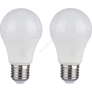 V-TAC К-кт 2x LED Крушка A60 E27/9W/230V 3000/4000/6400K (VT2218)