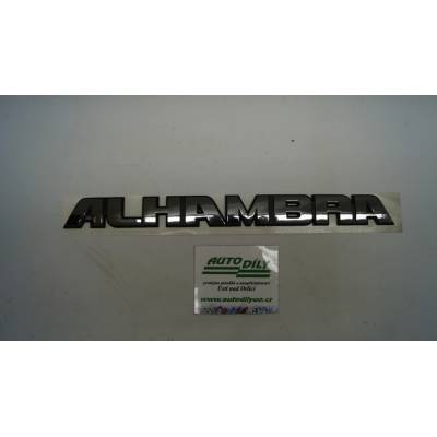 ORIGINÁLNÍ DÍL Nápis Alhambra 7M0853687ABHAZ