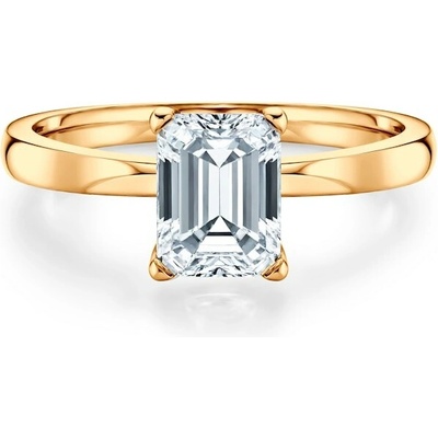 Savicki Zásnubní prsten žluté zlato laboratorní diamant SAV BST 100 EM LAB Z