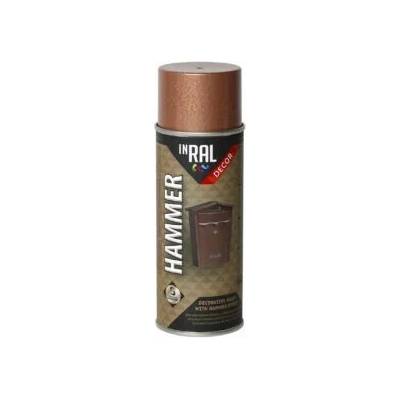 Tegra Inral farba v spreji s kladivkovým efektom 400 ml medená