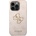 GUESS Гръб Guess PU 4G Metal Logo Case за iPhone 14 Pro - Розов